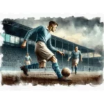 Cuadro futbolista celeste