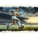 Cuadro futbolista albinegro