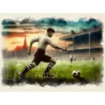 Cuadro futbolista blanquinegro