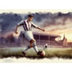 Cuadro futbolista blanquivioleta