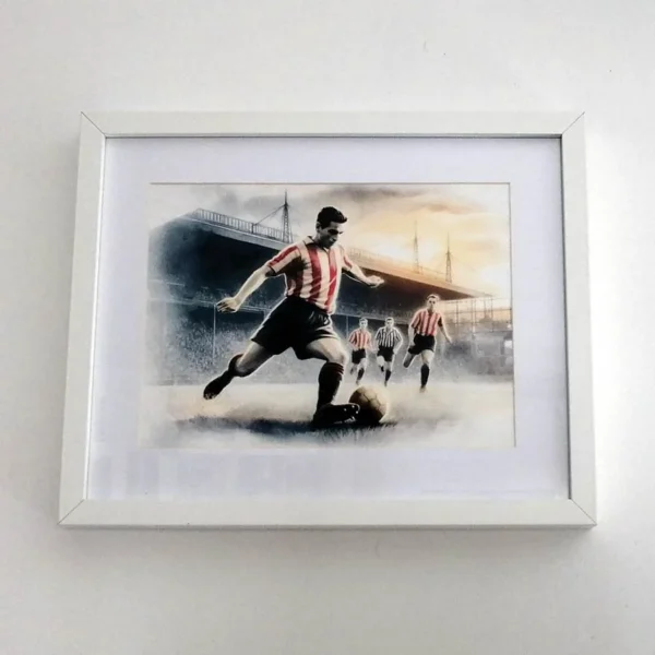 Cuadro futbolista rojiblanco