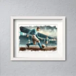 Cuadro futbolista celeste