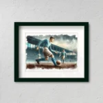 Cuadro futbolista celeste