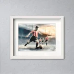 Cuadro futbolista rojiblanco