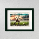 Cuadro futbolista blanquinegro