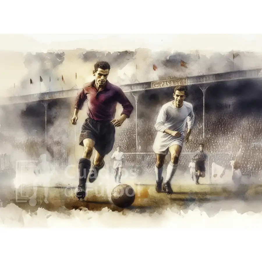Poster retro oasuna mallorca real madrid | Cuadros de Fútbol