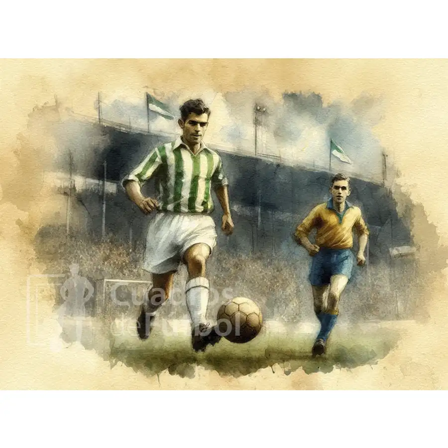 escenas de fútbol retro | cuadrosdefutbol.com