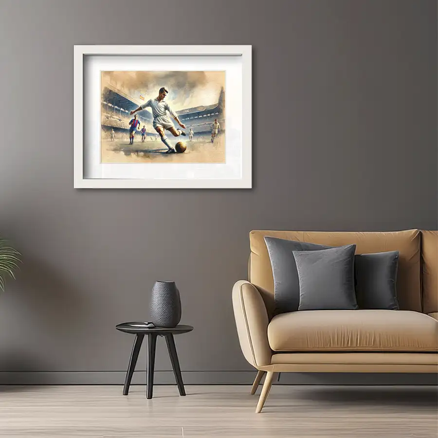 Póster de fútbol vintage - Cuadrosdefutbol.com